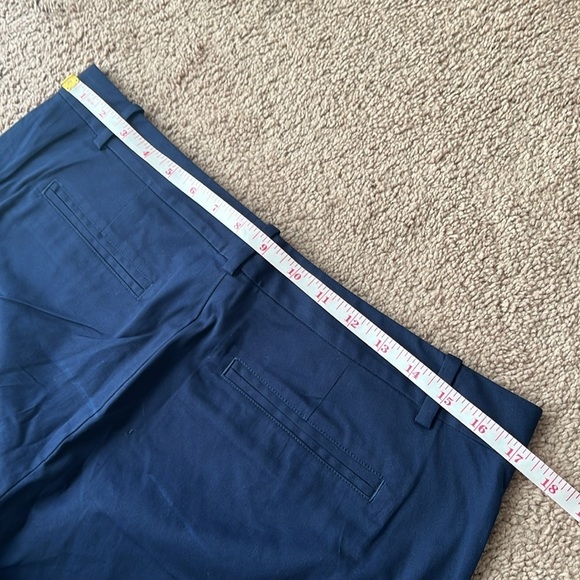 Ralph Lauren Navy Blue Wide/Straight Leg Trouser Chino Pants - Picture 7 of 8
